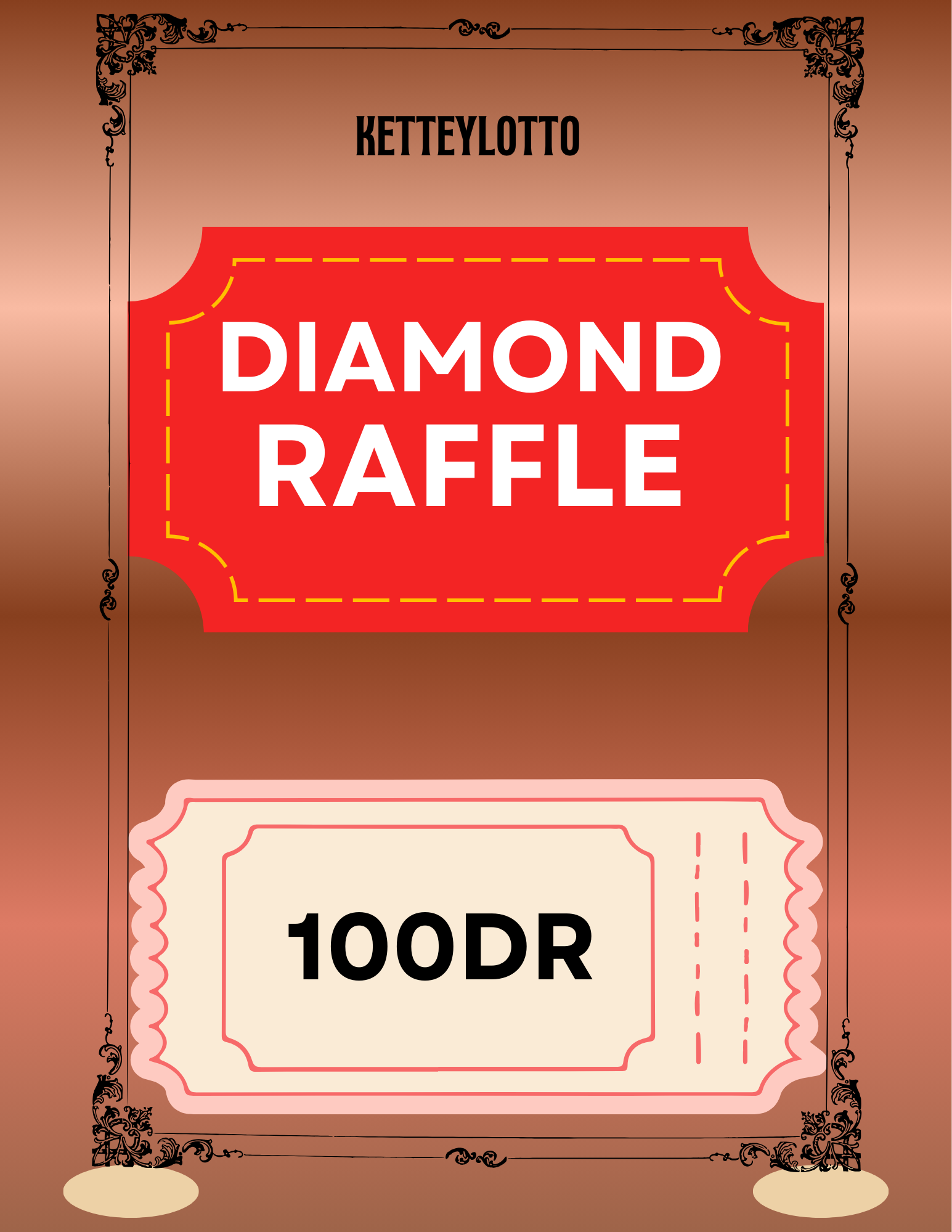 Red And Cream Illustrative Christmas Raffle Contest Flyer-11