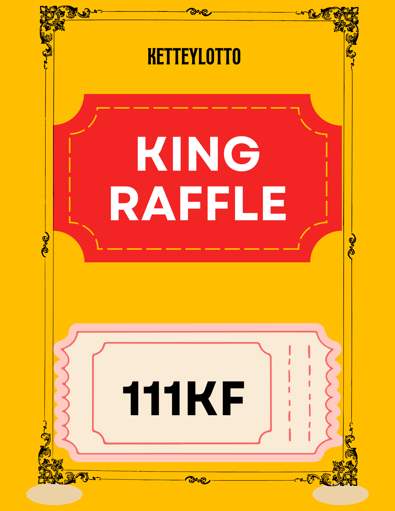 Red And Cream Illustrative Christmas Raffle Contest Flyer-3