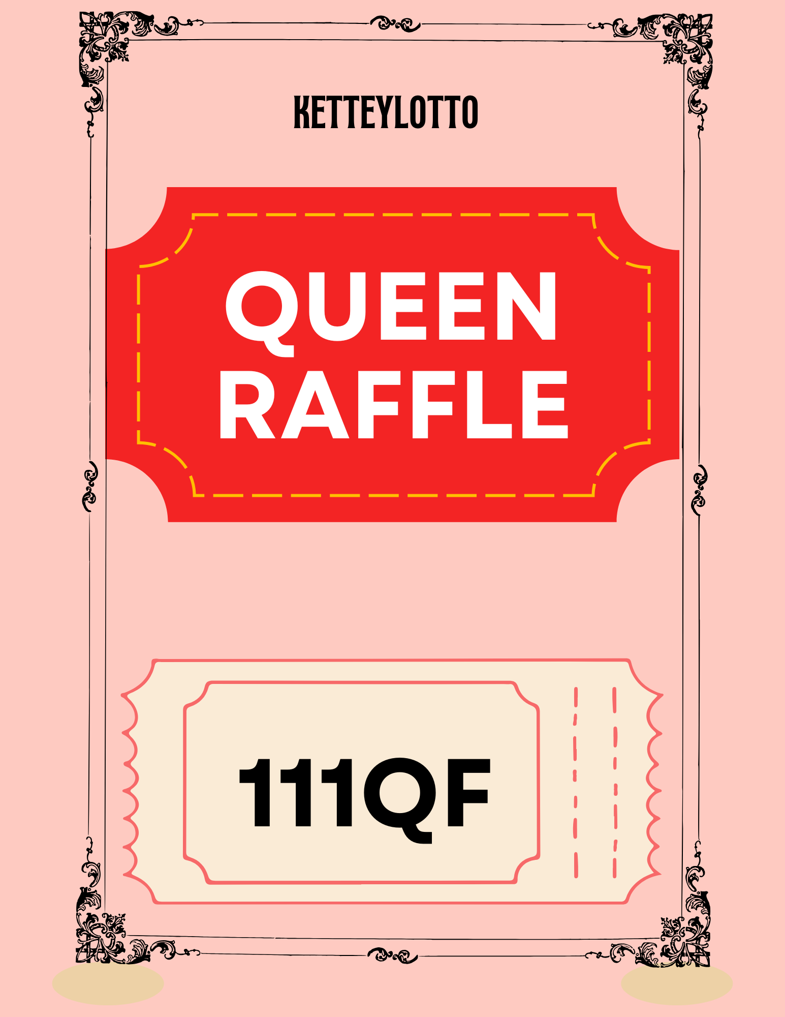 Red And Cream Illustrative Christmas Raffle Contest Flyer-5