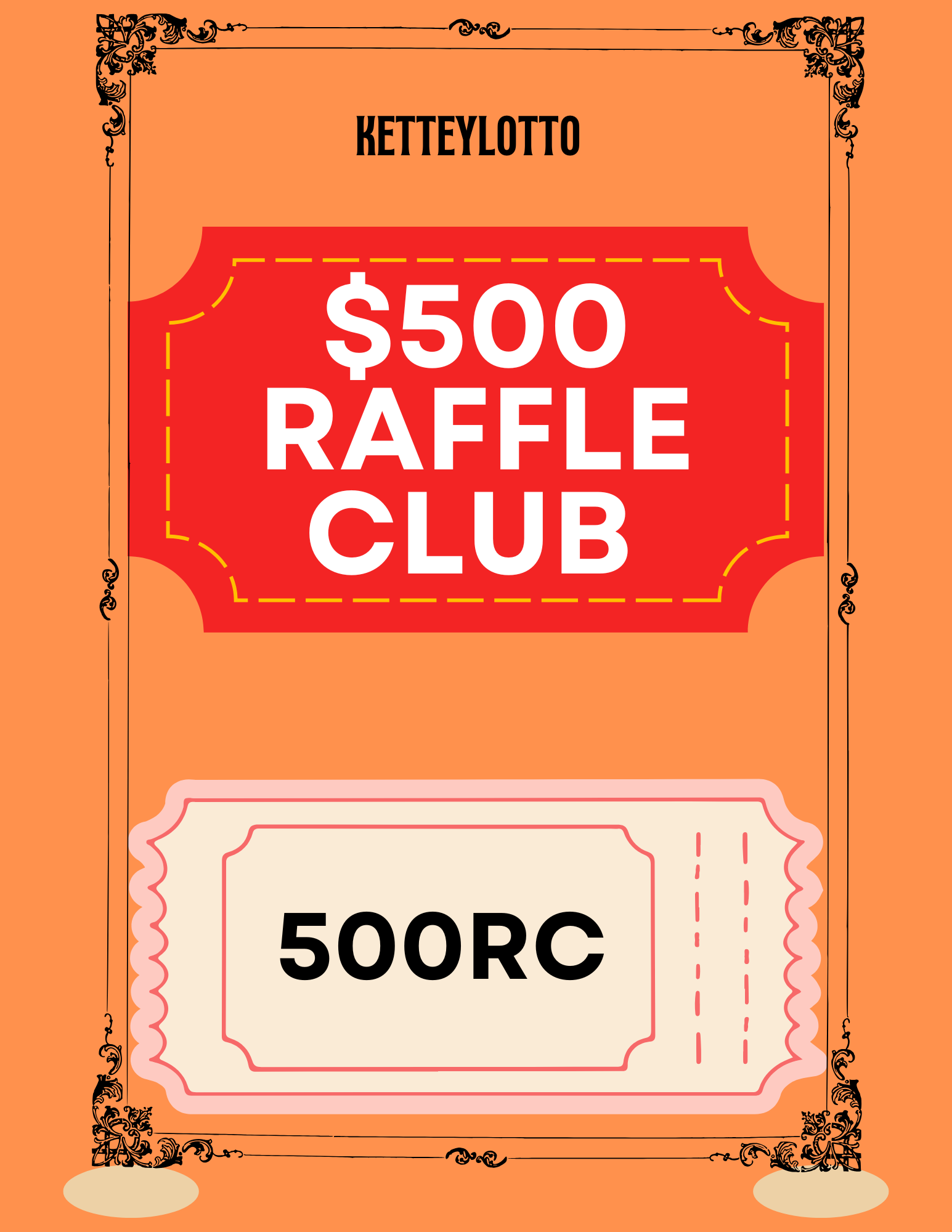 Red And Cream Illustrative Christmas Raffle Contest Flyer-7