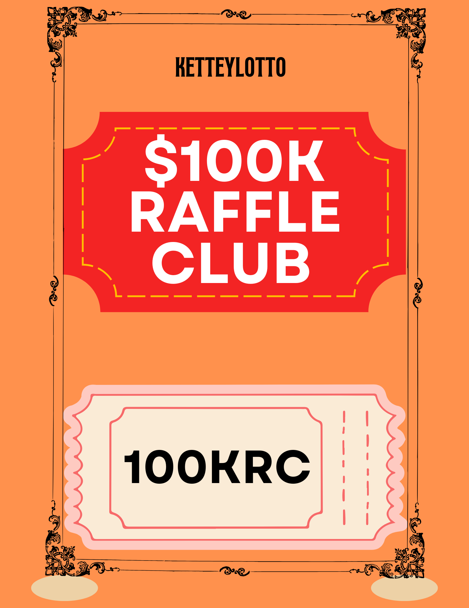 Red And Cream Illustrative Christmas Raffle Contest Flyer-8